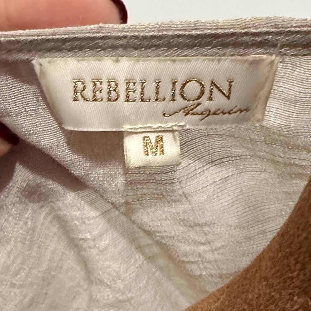 Rebellion Again BOHO Maxi Beach Cover up with Lace Trim Elegant and Lightweight - Picture 8 of 14